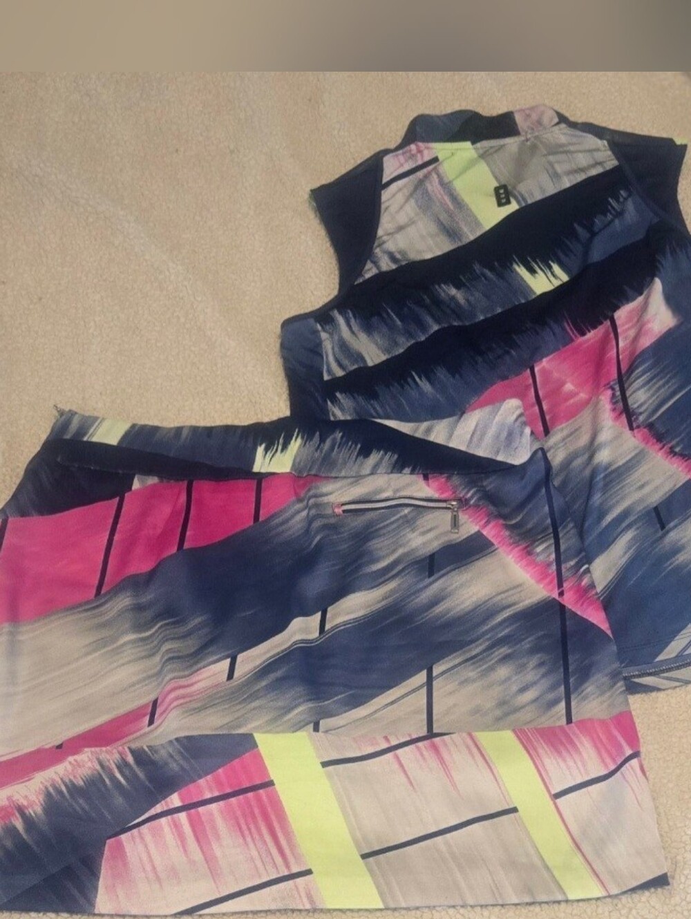 Jamie Sadock Terra Blues skort & sleeveless top outfit. Excellent condition. - Picture 2 of 10